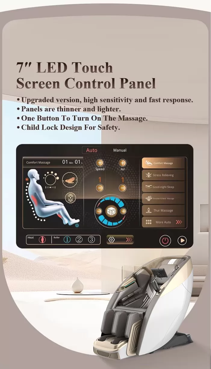 Electric Body 170 Flexible Track 4D Shiatsu Massager Chair-detail Electric Body 170 Flexible Track 4D Shiatsu Massager Chair-detail