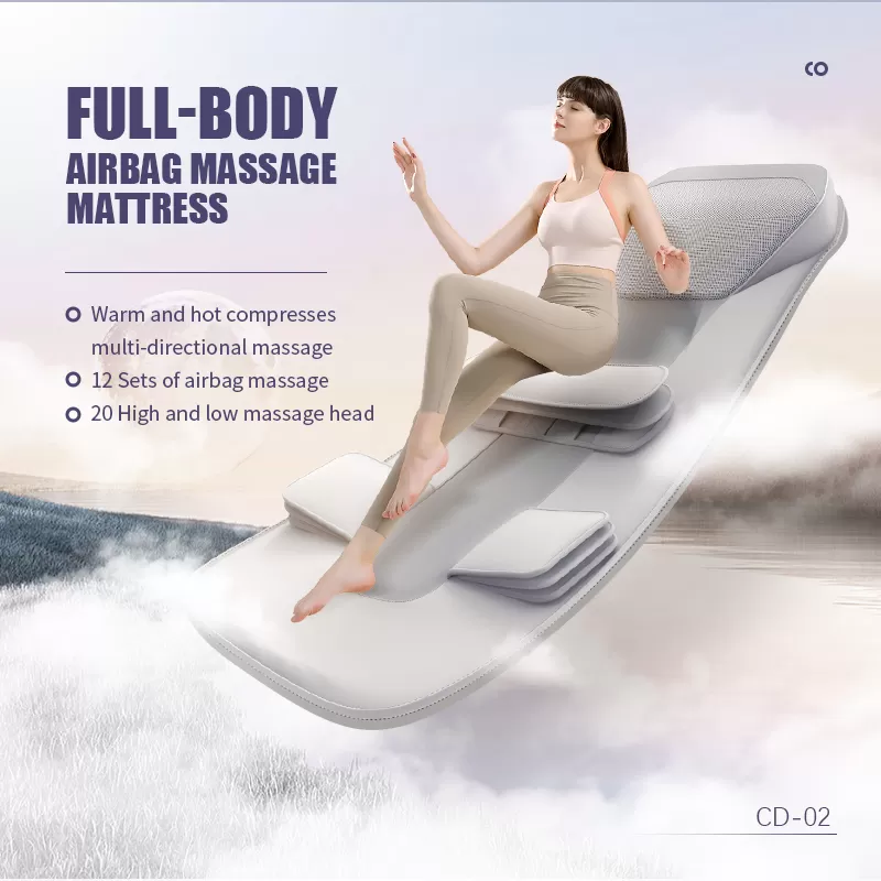 Full Body Massage Cushion Electric Airbag Household Relation Heating Massage Mattress thumbnail 2